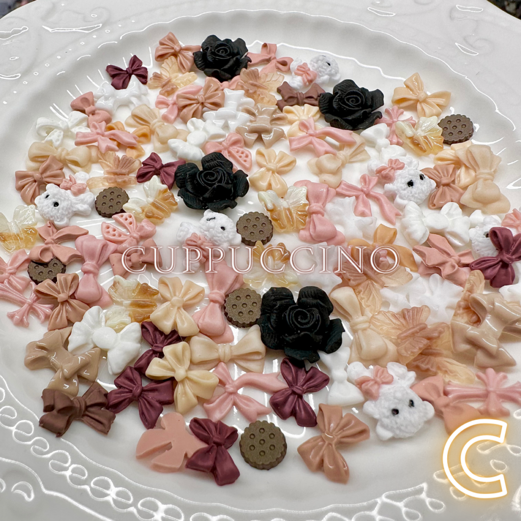 Assorted Mini Nail Charms - Color C/Cuppuccino