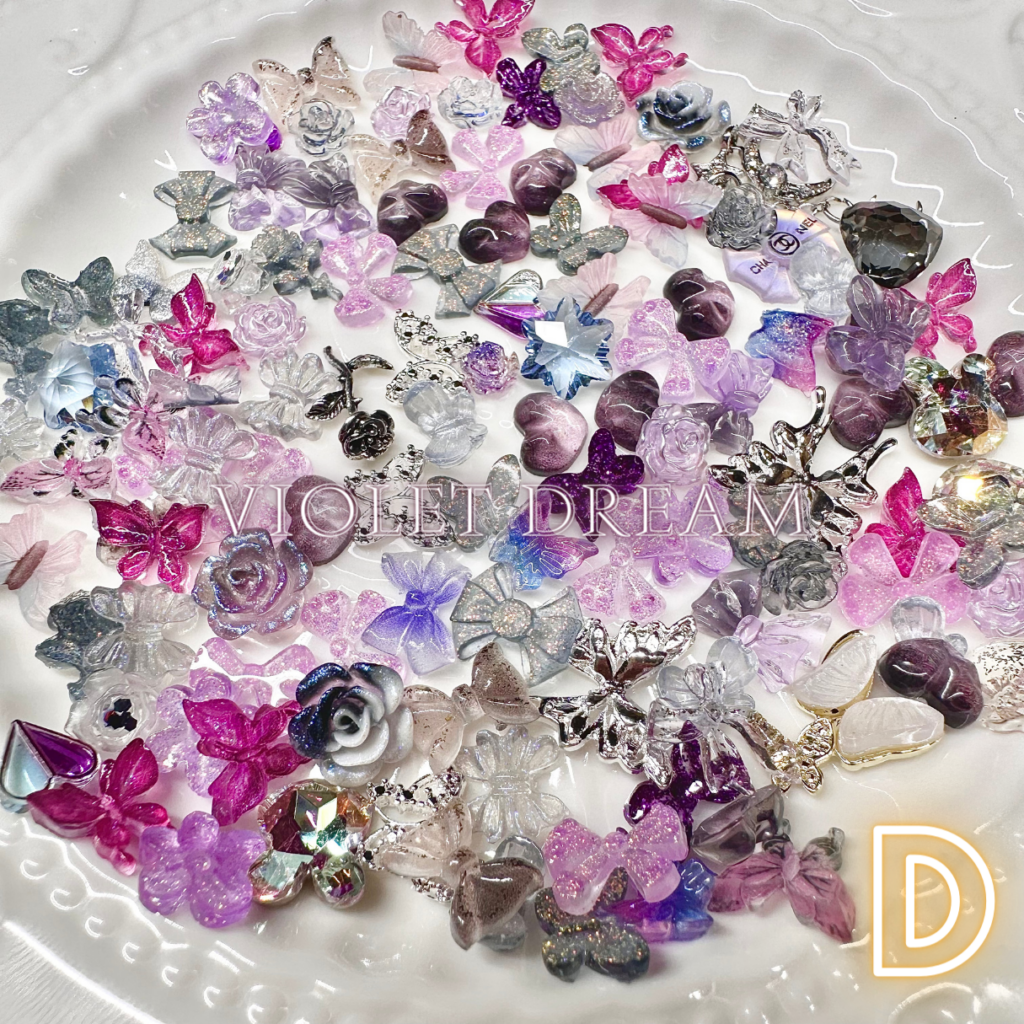 Assorted Mini Nail Charms – Color K/Spring Field – Wenwen's Crafts