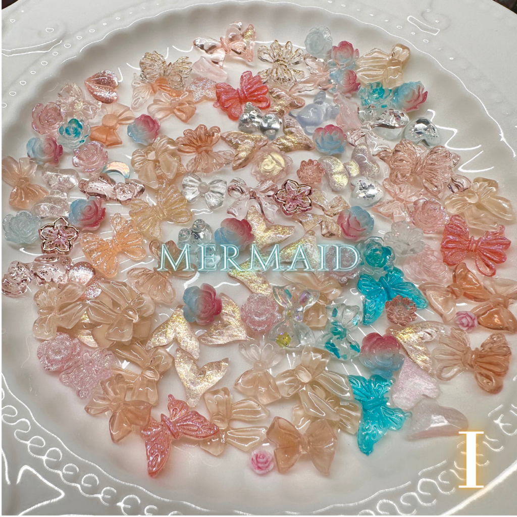 Assorted Mini Nail Charms - Color I/Mermaid